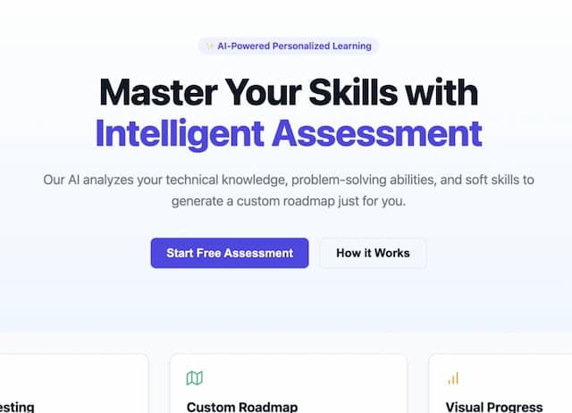 AI generated website 3