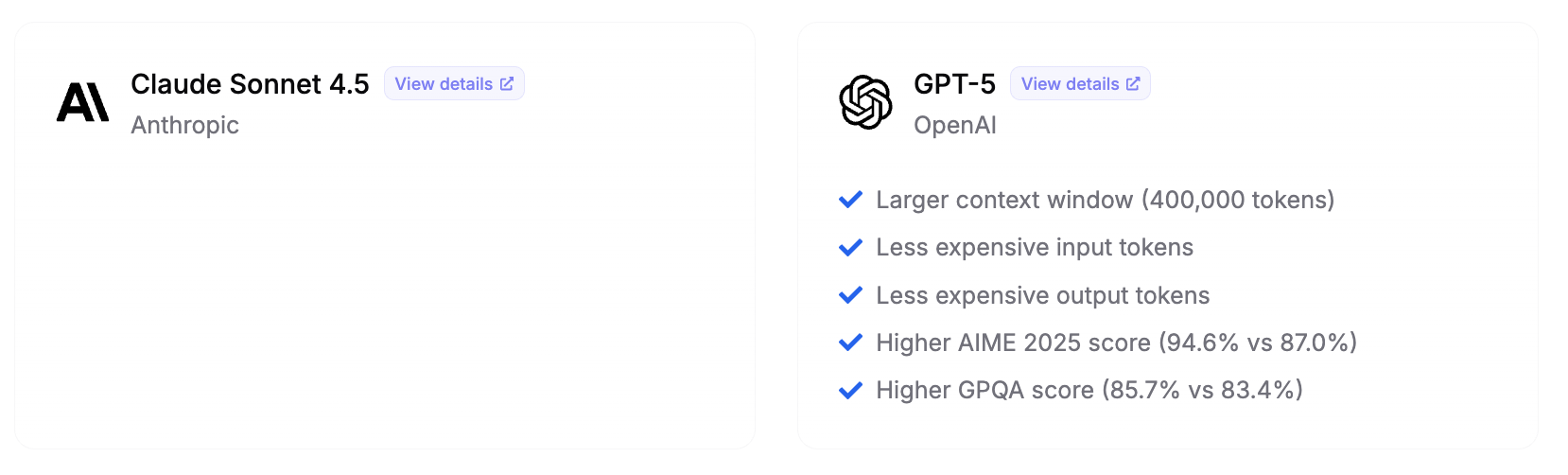 Claude Sonnet 4.5 vs GPT-5 Key Takeaways