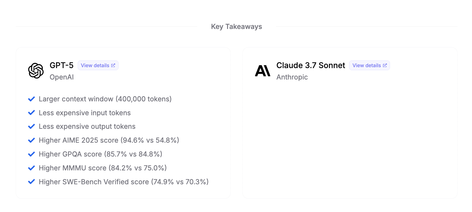 Claude Sonnet 4.5 vs GPT-5 Key Takeaways